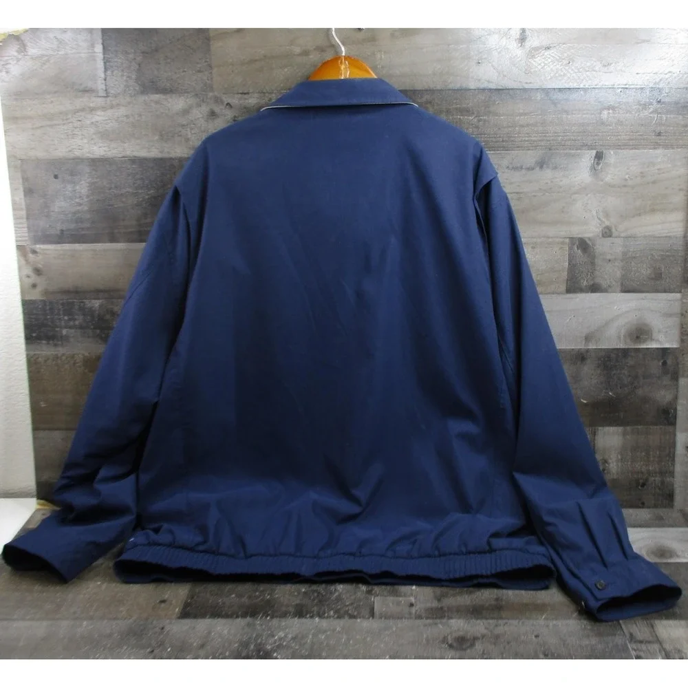 Polo Ralph Lauren Jacket Mens 3XLT Navy Full Zip Harrington Lined Windbreaker